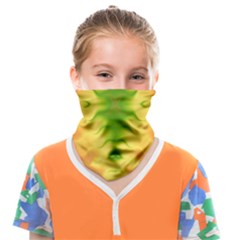 Lemon Lime Tie Dye Face Covering Bandana (kids) by SpinnyChairDesigns