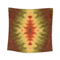 Red Gold Tie Dye Square Tapestry (small) by SpinnyChairDesigns