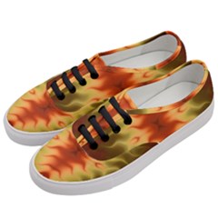 Red Gold Tie Dye Women s Classic Low Top Sneakers by SpinnyChairDesigns