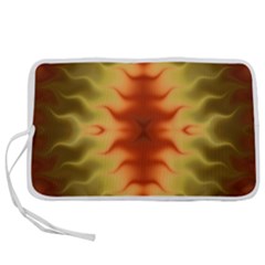 Red Gold Tie Dye Pen Storage Case (s) by SpinnyChairDesigns