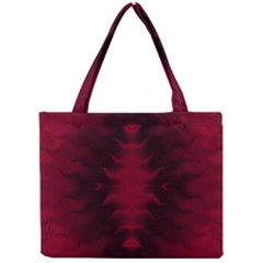 Black Red Tie Dye Pattern Mini Tote Bag by SpinnyChairDesigns