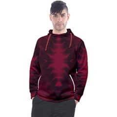 Black Red Tie Dye Pattern Men s Pullover Hoodie by SpinnyChairDesigns