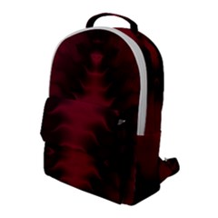 Black Red Tie Dye Pattern Flap Pocket Backpack (large) by SpinnyChairDesigns