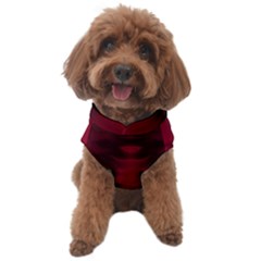 Black Red Tie Dye Pattern Dog Sweater by SpinnyChairDesigns