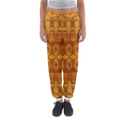 Boho Honey Gold Women s Jogger Sweatpants by SpinnyChairDesigns