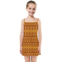 Boho Honey Gold Kids  Summer Sun Dress by SpinnyChairDesigns