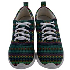 Boho Summer Green Mens Athletic Shoes by SpinnyChairDesigns