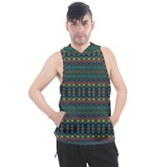 Boho Summer Green Men s Sleeveless Hoodie