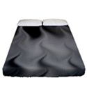 Abstract Black Grey Fitted Sheet (King Size) View1