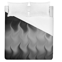 Abstract Black Grey Duvet Cover (queen Size) by SpinnyChairDesigns