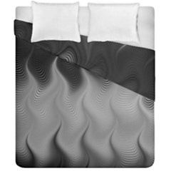 Abstract Black Grey Duvet Cover Double Side (california King Size) by SpinnyChairDesigns