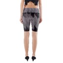 Abstract Black Grey Yoga Cropped Leggings View2