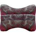 Black Pink Spirals and Swirls Velour Seat Head Rest Cushion View2