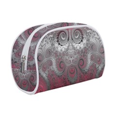 Black Pink Spirals And Swirls Makeup Case (small) by SpinnyChairDesigns