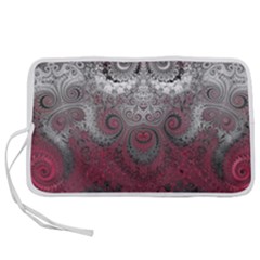 Black Pink Spirals And Swirls Pen Storage Case (l) by SpinnyChairDesigns