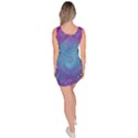 Purple Blue Swirls and Spirals Bodycon Dress View4