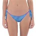 Purple Blue Swirls and Spirals Reversible Bikini Bottom View1