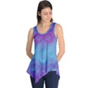 Purple Blue Swirls and Spirals Sleeveless Tunic View1