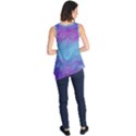 Purple Blue Swirls and Spirals Sleeveless Tunic View2