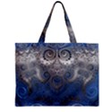 Blue Swirls and Spirals Zipper Mini Tote Bag View2