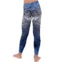 Blue Swirls and Spirals Kids  Lightweight Velour Leggings View4