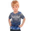 Blue Swirls and Spirals Kids  Sports Tee View1