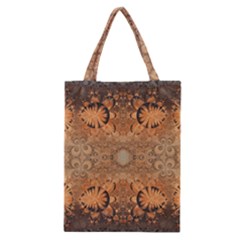 Rustic Orange Swirls Classic Tote Bag by SpinnyChairDesigns