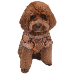 Rustic Orange Swirls Dog T-shirt by SpinnyChairDesigns