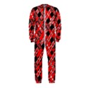 Abstract Red Black Checkered OnePiece Jumpsuit (Kids) View1