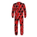 Abstract Red Black Checkered OnePiece Jumpsuit (Kids) View2