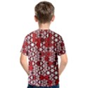 Red Black Checkered Kids  Cotton Tee View2