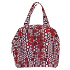 Red Black Checkered Boxy Hand Bag by SpinnyChairDesigns