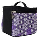 Purple Black Checkered Make Up Travel Bag (Small) View1