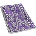 Purple Black Checkered 5.5  x 8.5  Notebook View1