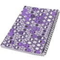 Purple Black Checkered 5.5  x 8.5  Notebook View2