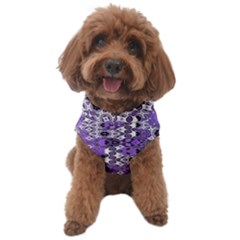 Purple Black Checkered Dog Sweater by SpinnyChairDesigns