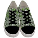 Black Lime Green Checkered Men s Low Top Canvas Sneakers View1