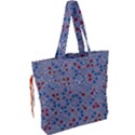 Abstract Checkered Pattern Drawstring Tote Bag View2