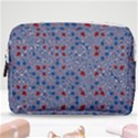 Abstract Checkered Pattern Make Up Pouch (Medium) View1