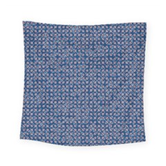 Artsy Blue Checkered Square Tapestry (small) by SpinnyChairDesigns