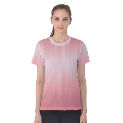 Fresh Pink Ombre Women s Cotton Tee by SpinnyChairDesigns