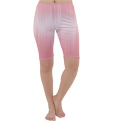 Fresh Pink Ombre Cropped Leggings  by SpinnyChairDesigns