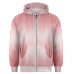 Fresh Pink Ombre Men s Zipper Hoodie by SpinnyChairDesigns