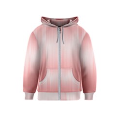 Fresh Pink Ombre Kids  Zipper Hoodie by SpinnyChairDesigns