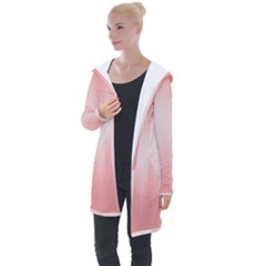 Fresh Pink Ombre Longline Hooded Cardigan by SpinnyChairDesigns