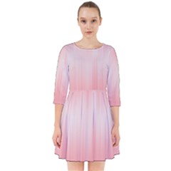 Fresh Pink Ombre Smock Dress by SpinnyChairDesigns