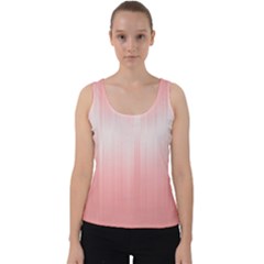 Fresh Pink Ombre Velvet Tank Top by SpinnyChairDesigns