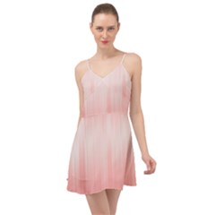 Fresh Pink Ombre Summer Time Chiffon Dress by SpinnyChairDesigns