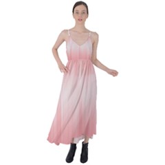 Fresh Pink Ombre Tie Back Maxi Dress by SpinnyChairDesigns