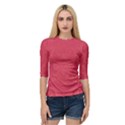 Blush Pink Octopus Swirls Quarter Sleeve Raglan Tee View1